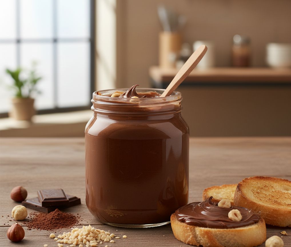 Crema de cacao y avellanas