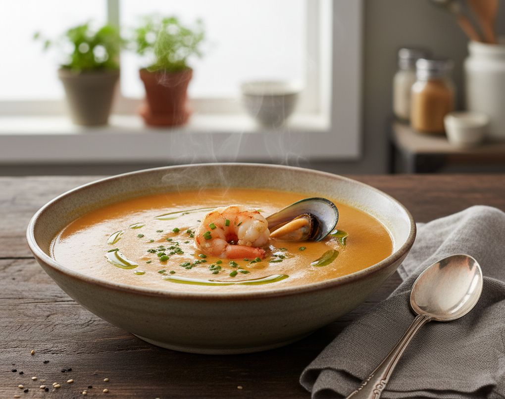 crema de marisco en monsieur cuisine el robot del lidl
