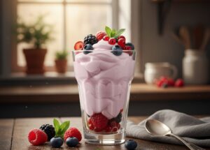 Crema de Mascarpone con Frutos del Bosque con robot del lidl monsieur cuisine