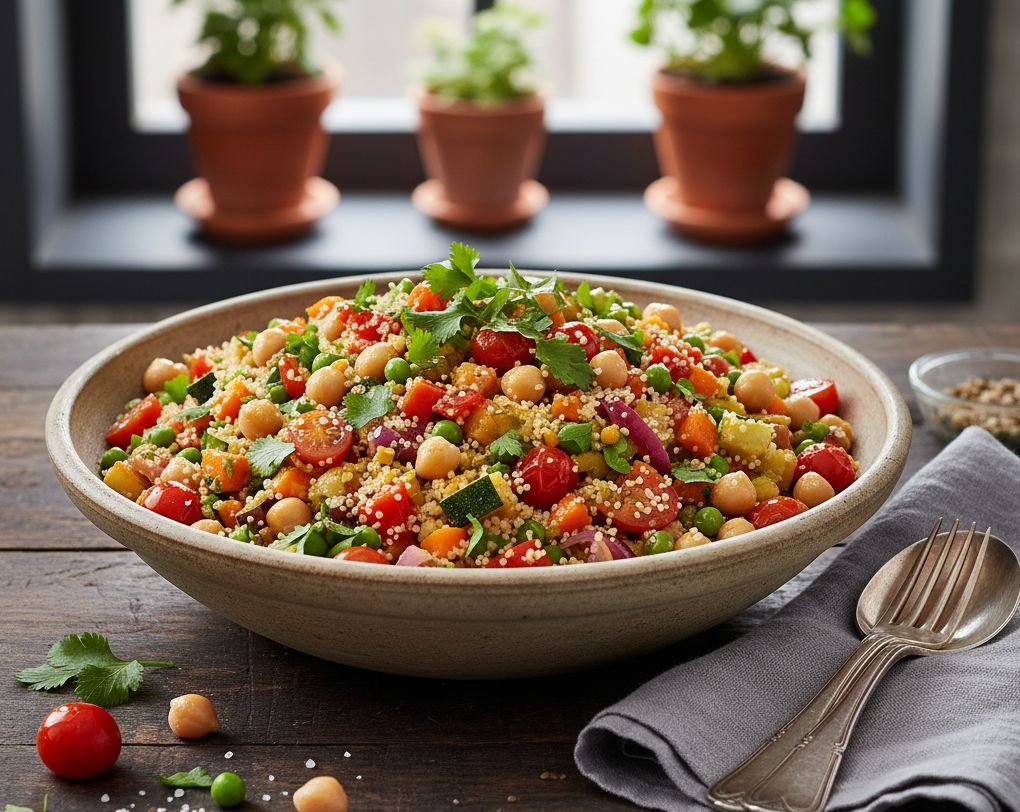 Cuscús con Verduras y Garbanzos