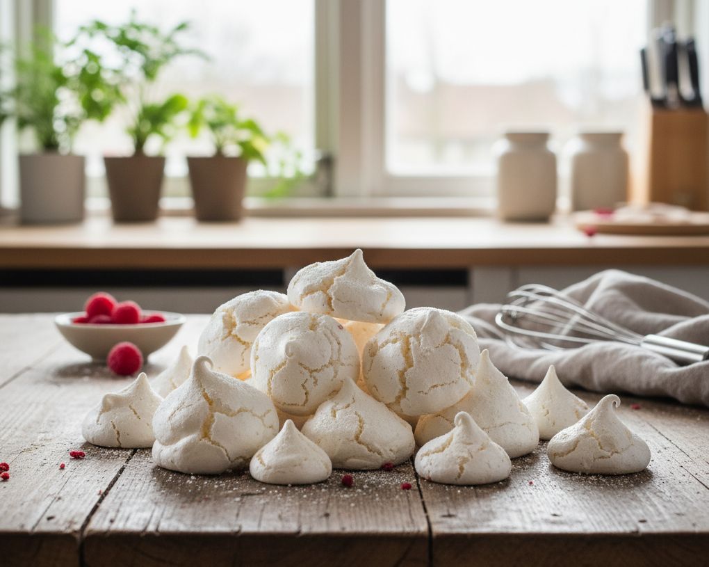 Merengues crujientes caseros o tambien llamados suspiros con monsieur cuisine