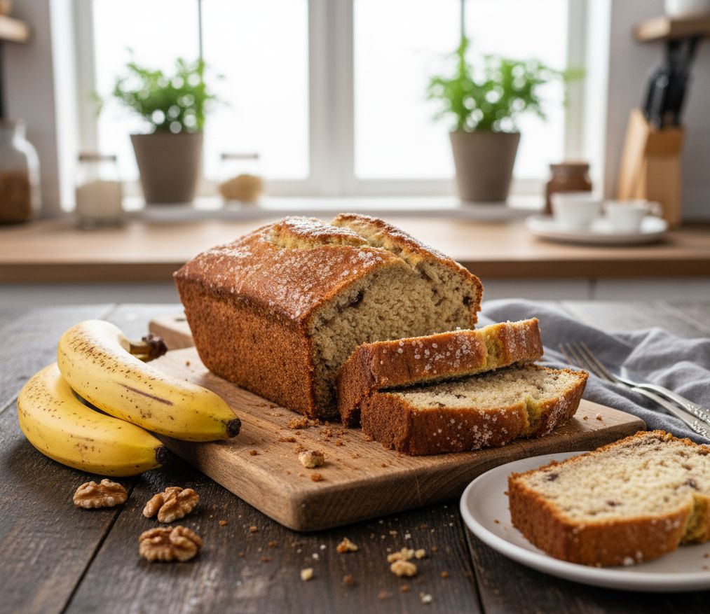 Pan de Plátano Casero en monsieur cuisine robot del lidl