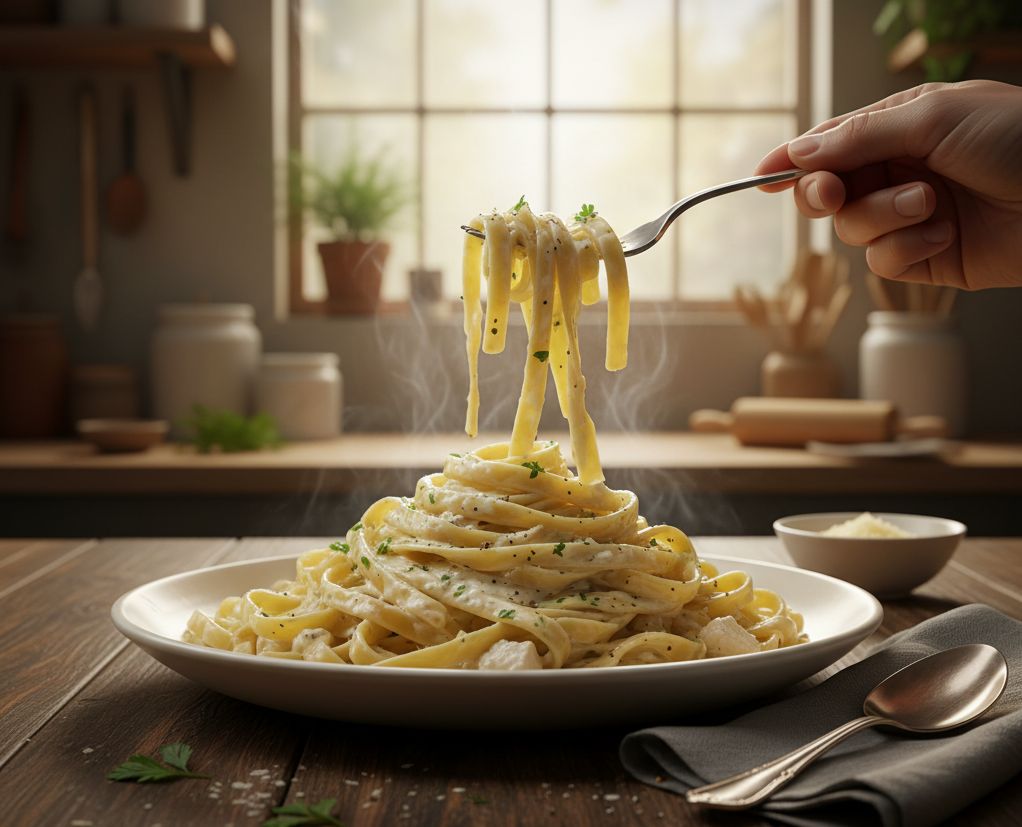 Pasta al Estilo Alfredo monsier cuisine robot del lidl