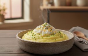 Delicioso Puré de Patata con Huevo Cocido Rallado en Monsieur Cuisine Puré de Patata con Huevo Cocido Rallado robot del lild monsieur cuisine