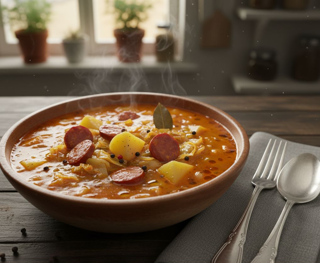 Sopa de Patata, Col y Chorizo en tu Robot de Cocina Monsieur Cuisine robot del lidl