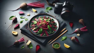 Deliciosa Pasta con Pesto de Remolacha: Un Toque Colorido y Saludable en tu Robot de Cocina Monsieur Cuisine deliciosa-pasta-con-pesto-de-remolacha-un-toque-colorido-y-saludable-en-tu-robot-de-cocina-monsieur-cuisine