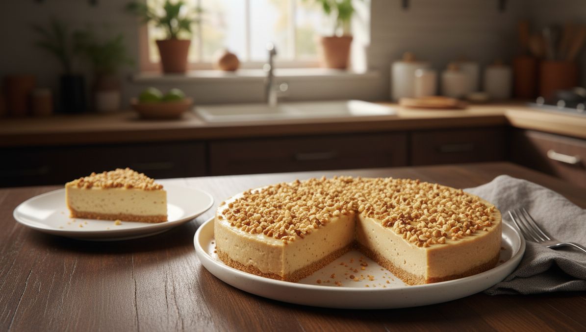 tarta de turron con monsier cuisine el robot del lidl